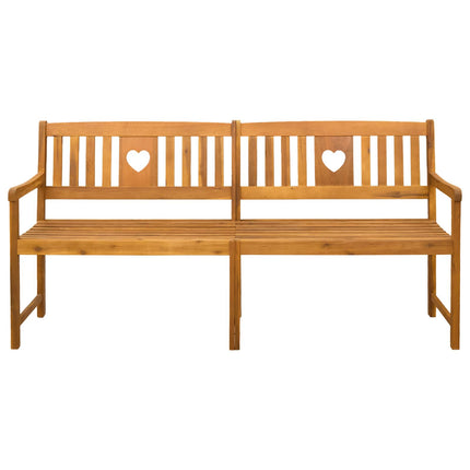 Udendørs bænk Naturfarvet 180 x 55,5 x 90 cm Massivt Akacietræ