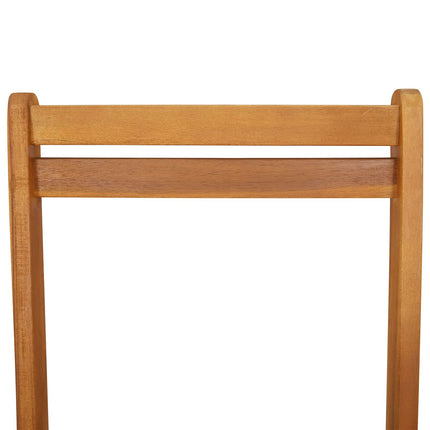 Foldbare Havestole 4 pcs Naturfarvet 40 x 53 x 80 cm