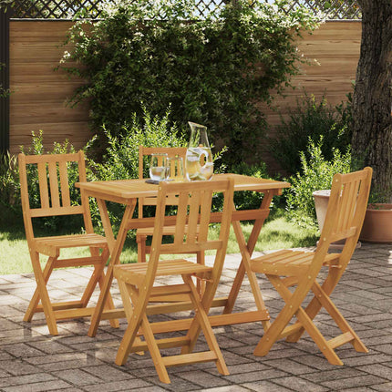 Udendørs Bistro Stole 4 pcs Naturfarvet 40 x 42 x 85 cm