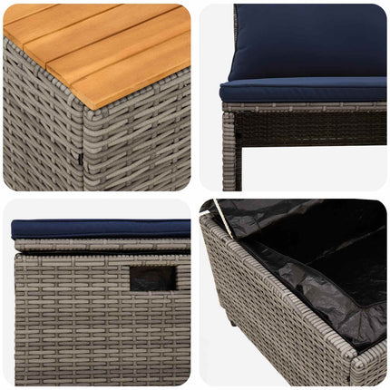 Udendørs sofagruppe 4 -Seater 4 stk. 55 x 30 x 39 cm