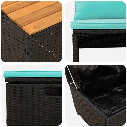 Udendørs sofagruppe 4 -Seater 4 stk. 55 x 30 x 39 cm