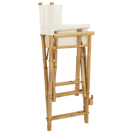Folding Directors Stol 2 stk. Naturfarvet Bambus