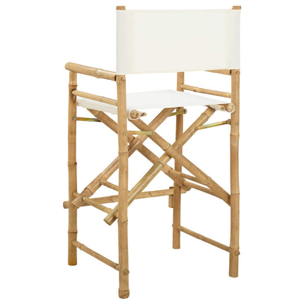 Folding Directors Stol 2 stk. Naturfarvet Bambus