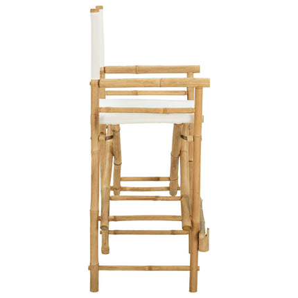 Folding Directors Stol 2 stk. Naturfarvet Bambus