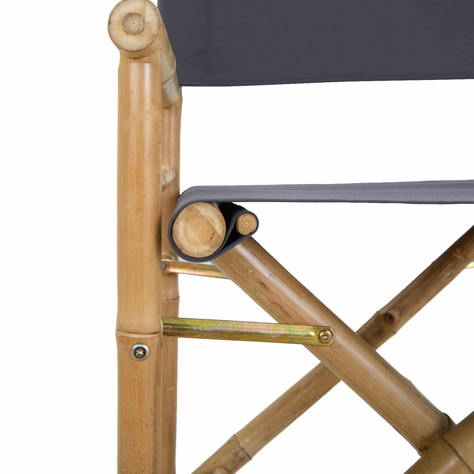 Folding Directors Stol 2 pcs Naturfarvet Bambus