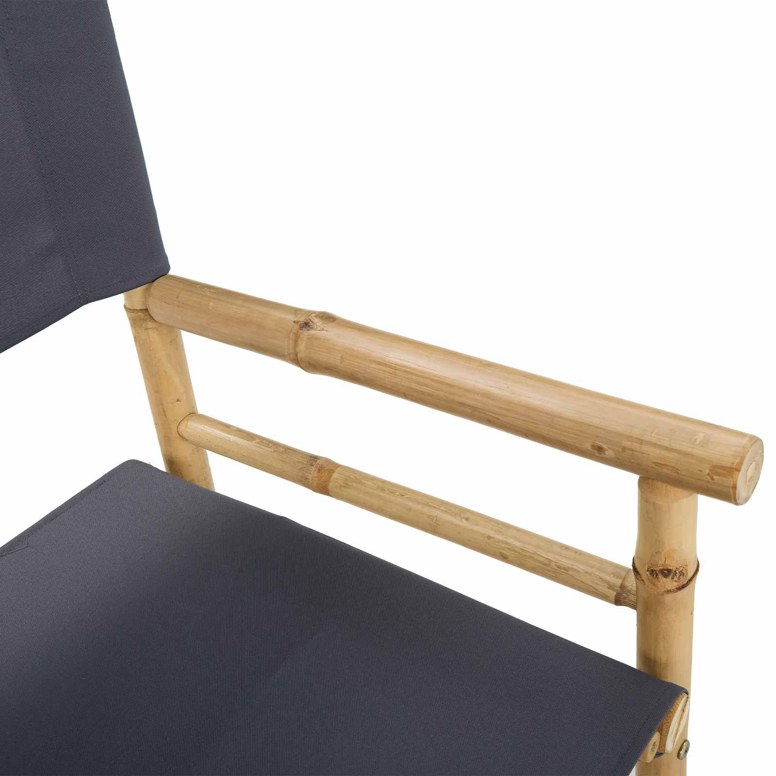 Folding Directors Stol 2 pcs Naturfarvet Bambus