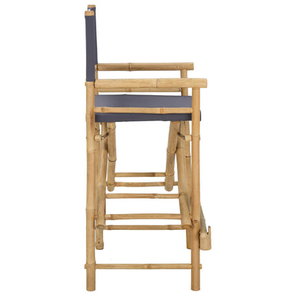 Folding Directors Stol 2 stk. Naturfarvet Bambus