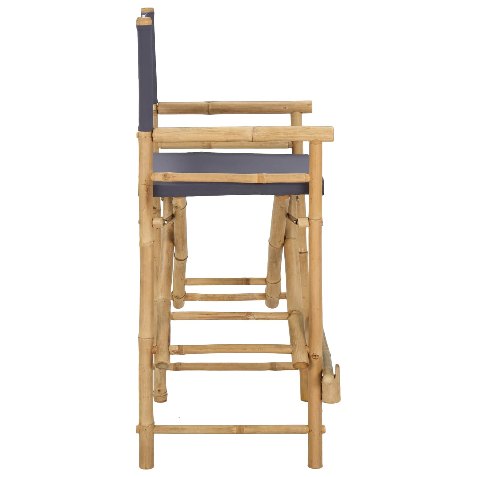 Folding Directors Stol 2 pcs Naturfarvet Bambus