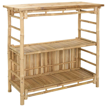 Udendørs barbord Naturfarvet 110 x 50 x 105 cm Bambus