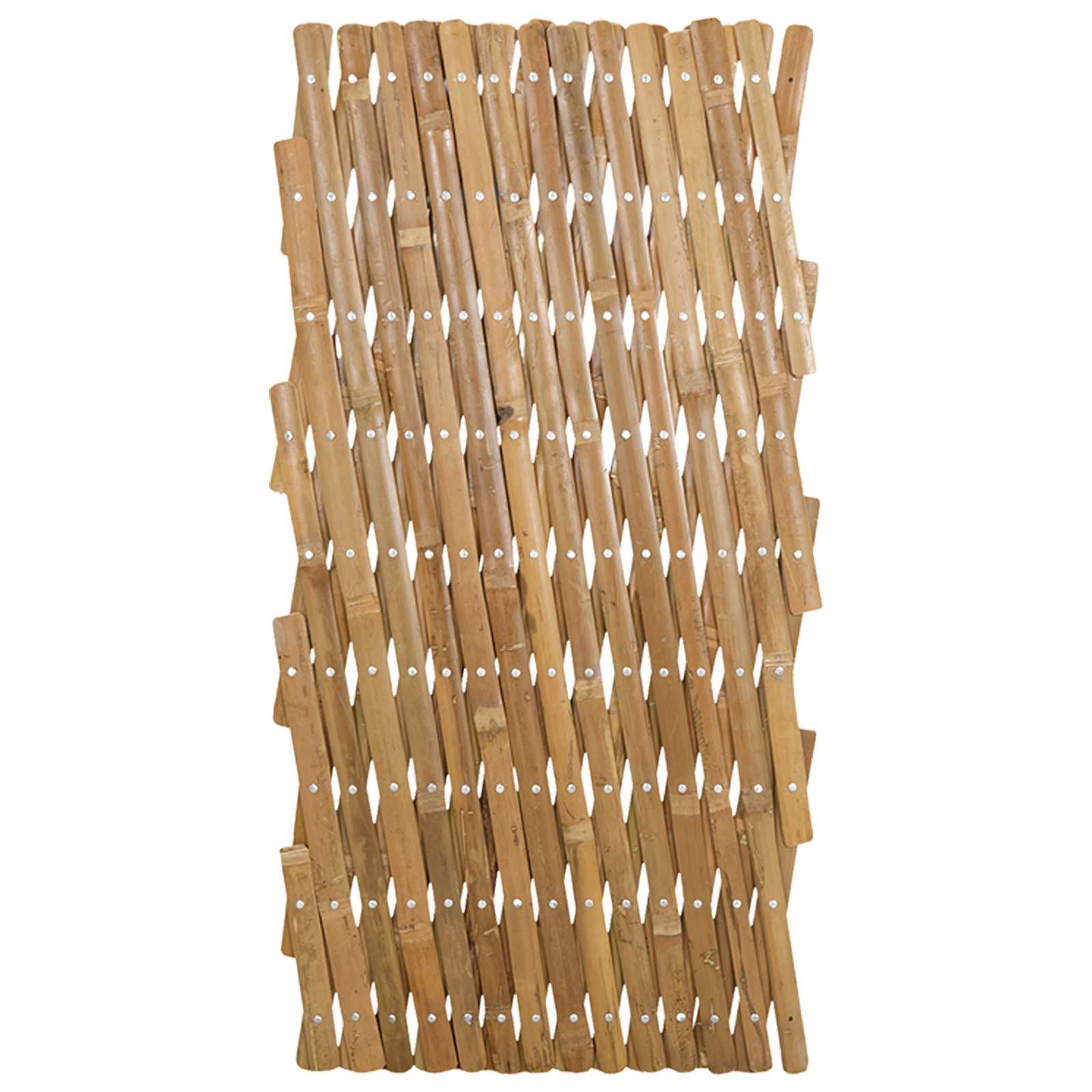 Udvidelig espalierhegn 2 pcs Lys Brun 100 x 105 cm Bambus