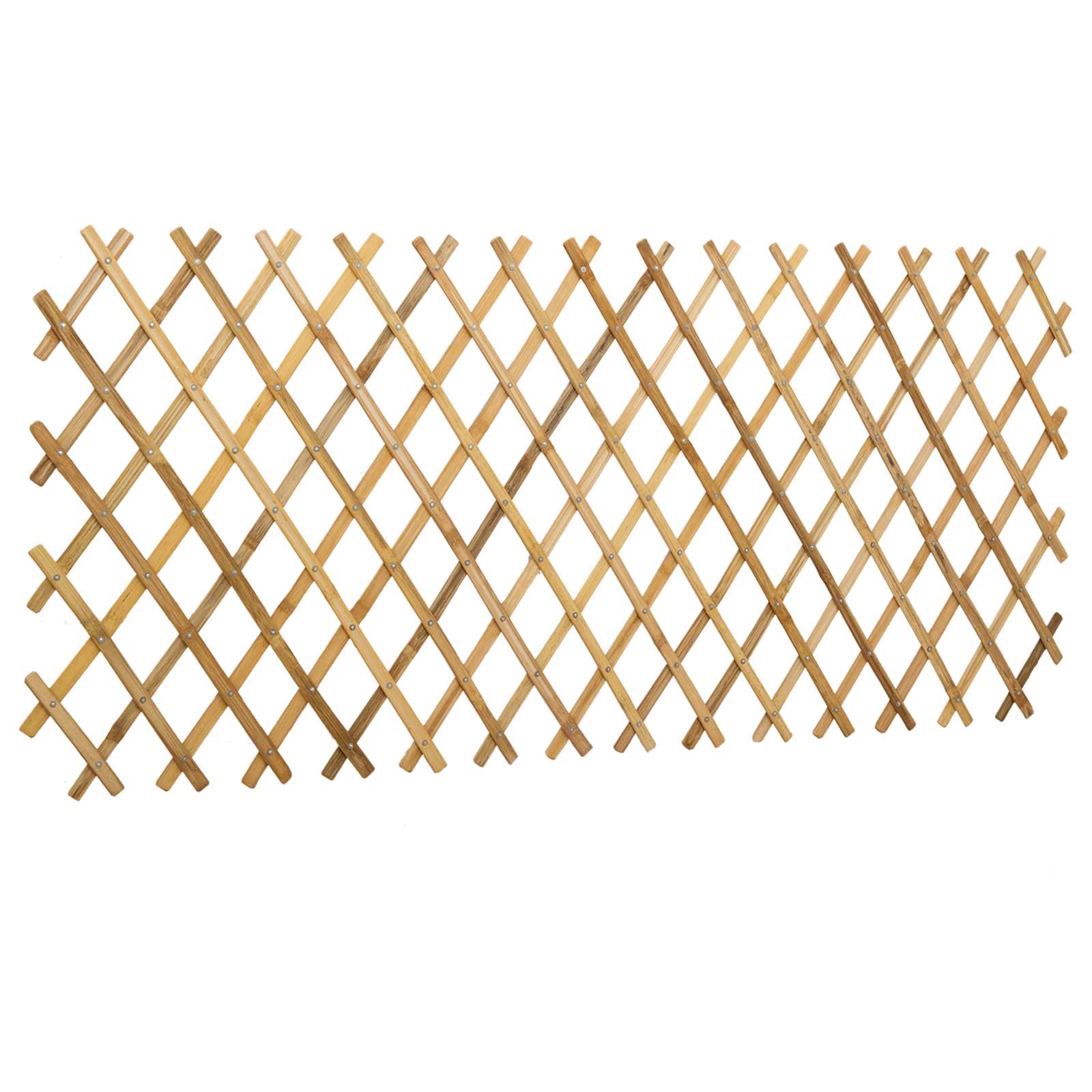 Udvidelig espalierhegn 2 pcs Lys Brun 100 x 105 cm Bambus