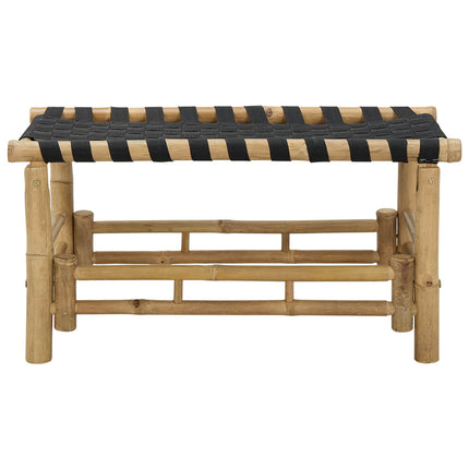 Havebænk 80 x 38 x 40 cm Bambus Naturfarvet Rektangulær
