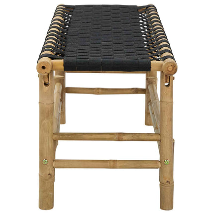Havebænk 110 x 38 x 40 cm Bambus Naturfarvet Rektangulær
