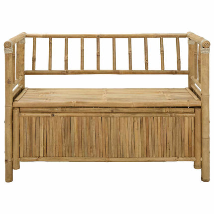 Have opbevaringsbænk 110 x 47 x 80 cm Bambus Naturfarvet