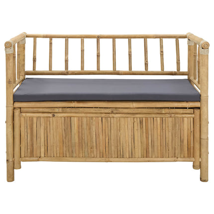 Have opbevaringsbænk 110 x 47 x 80 cm Bambus Naturfarvet