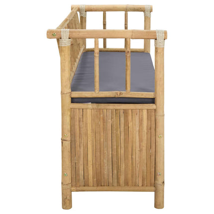 Have opbevaringsbænk 110 x 47 x 80 cm Bambus Naturfarvet