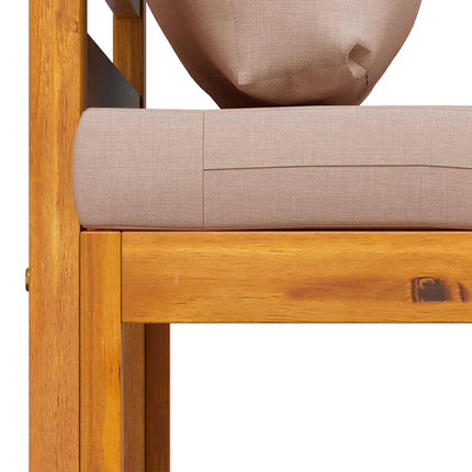 Sofa Sæt 4 stk. Naturfarvet Massivt Akacietræ
