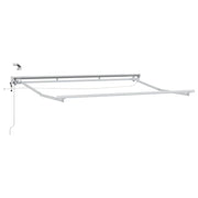 Elektrisk Markisedugramme med LED Hvid 2,5 x 2 m Aluminium