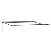 Elektrisk Markisedugramme med LED Antracit 5 x 3 m Aluminium