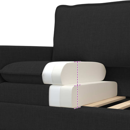 Sofa Sort 76 x 81 x 87,5 cm Stof