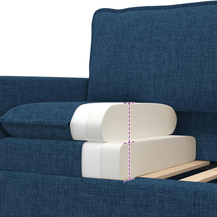 Sofa Blå 76 x 81 x 87,5 cm Stof