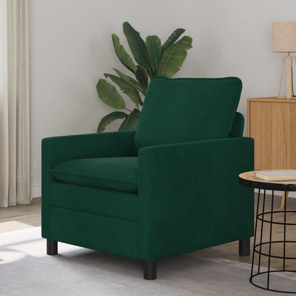 Sofa Mørkegrøn 76 x 81 x 87,5 cm Fløjl