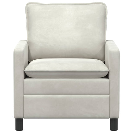 Sofa Cremefarvet 76 x 81 x 87,5 cm Fløjl