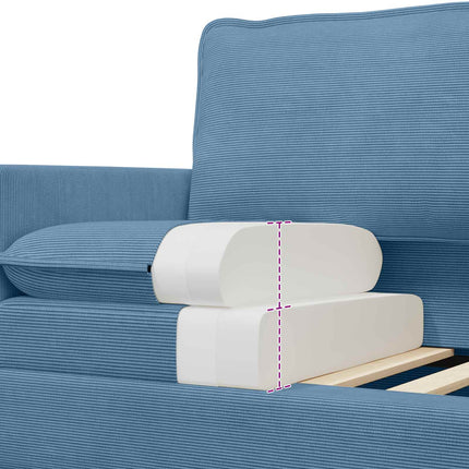 Sofa Blå 76 x 81 x 87,5 cm Stof