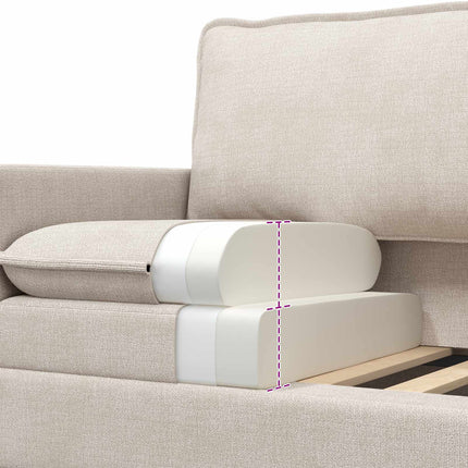 Sofa Cremefarvet 76 x 81 x 87,5 cm Polyester