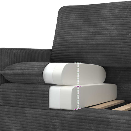 Sofa Mørkegrå 76 x 81 x 87,5 cm Polyester