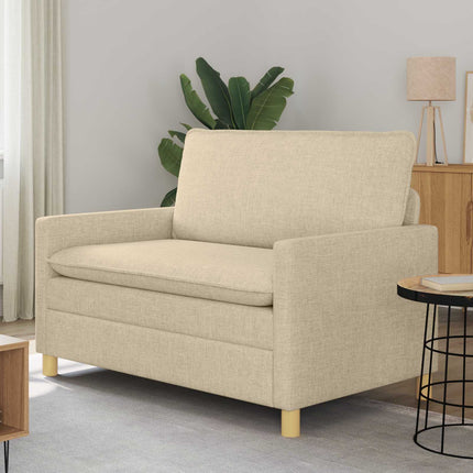 Sofa Cremefarvet 126 x 81 x 87,5 cm Stof