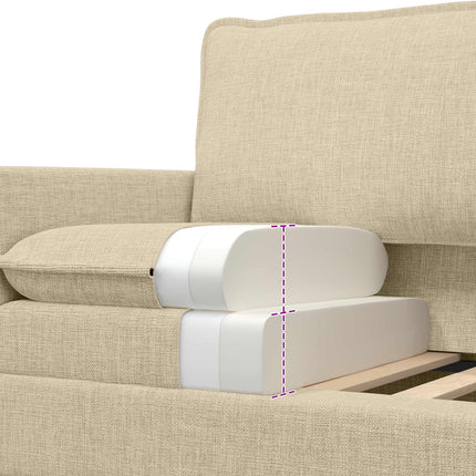 Sofa Cremefarvet 126 x 81 x 87,5 cm Stof