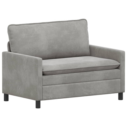 Sofa Lysegrå 126 x 81 x 87,5 cm Fløjl