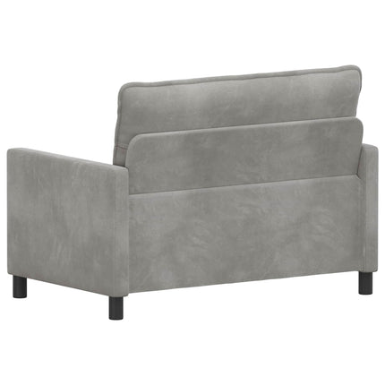 Sofa Lysegrå 126 x 81 x 87,5 cm Fløjl