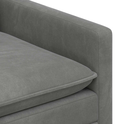 Sofa Mørkegrå 126 x 81 x 87,5 cm Fløjl