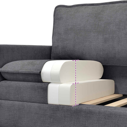 Sofa Mørkegrå 126 x 81 x 87,5 cm Polyester