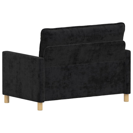 Sofa Sort 126 x 81 x 87,5 cm Polyester