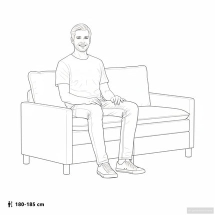 Sofa Mørkegrøn 156 x 81 x 87,5 cm Stof