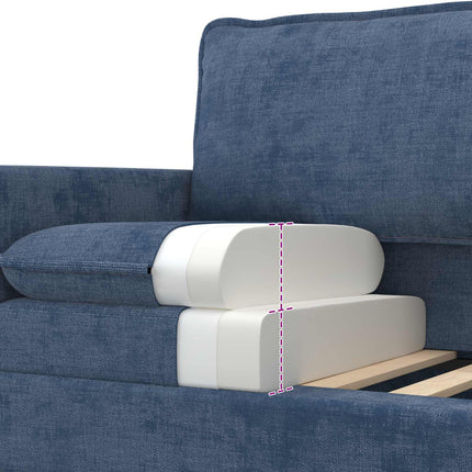 Sofa Blå 156 x 81 x 87,5 cm Polyester
