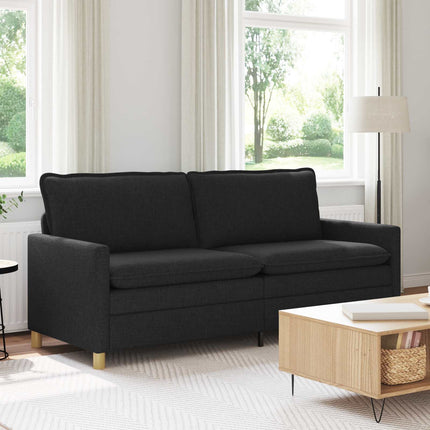 Sofa Sort 196 x 81 x 87,5 cm Stof