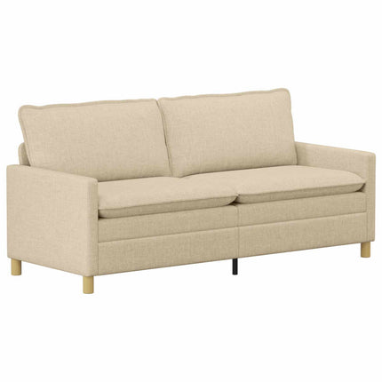 Sofa Cremefarvet 196 x 81 x 87,5 cm Stof