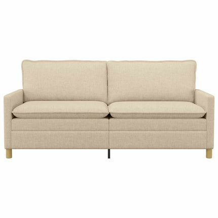 Sofa Cremefarvet 196 x 81 x 87,5 cm Stof