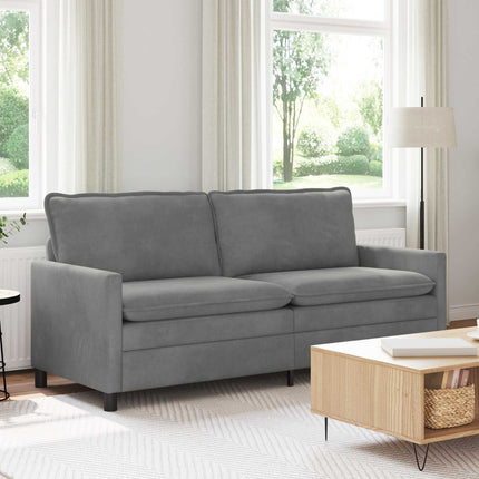Sofa Mørkegrå 196 x 81 x 87,5 cm Fløjl