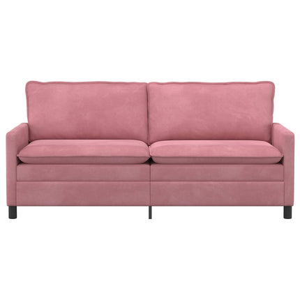 Sofa Lyserød 196 x 81 x 87,5 cm Fløjl