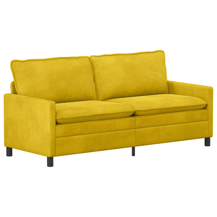 Sofa Gul 196 x 81 x 87,5 cm Fløjl