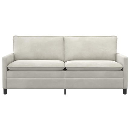 Sofa Cremefarvet 196 x 81 x 87,5 cm Fløjl