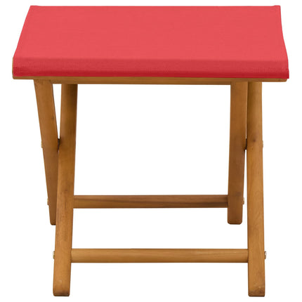 Havestol 2 pcs Massiv Eucalyptus Træ Rød