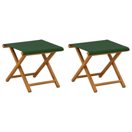 Havestol 2 pcs Massiv Eucalyptus Træ Grøn
