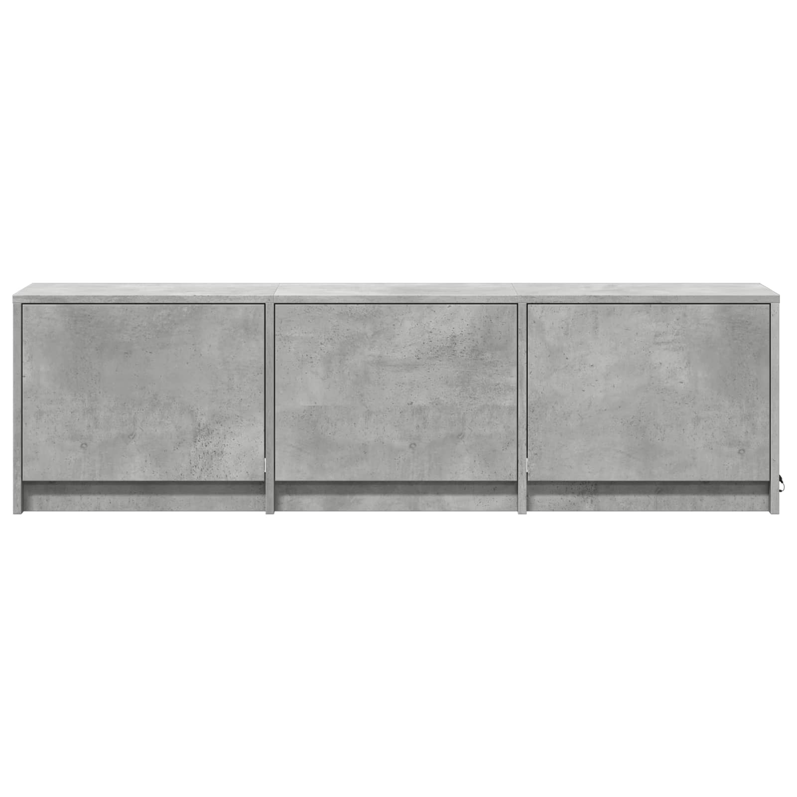 TV-bord med LED BetonGrå 140 x 34 x 40 cm Konstrueret træ