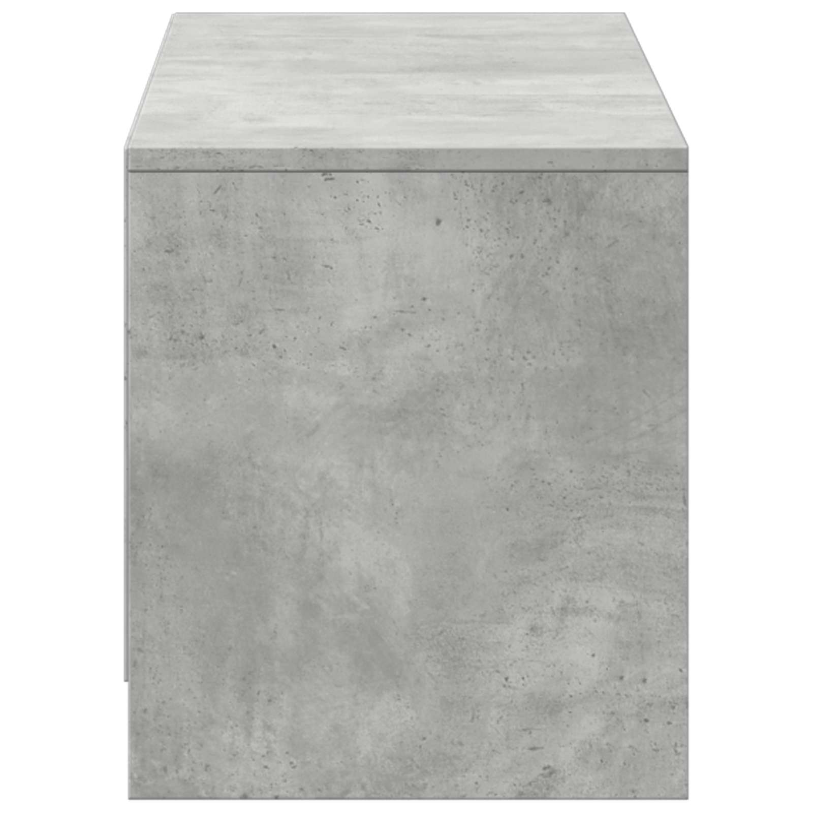 TV-bord med LED BetonGrå 140 x 34 x 40 cm Konstrueret træ